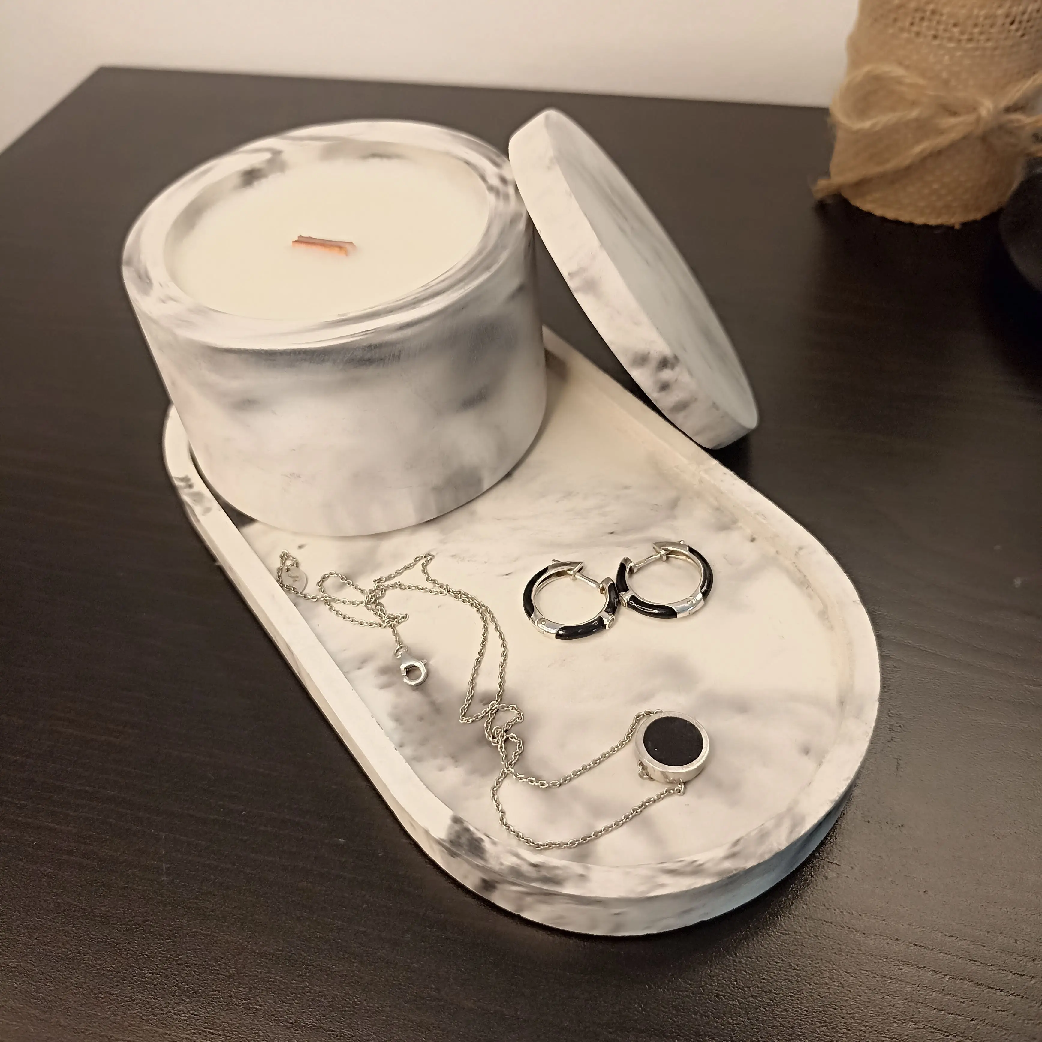 Nati Aroma Handmade 100% Soy Candles Marble